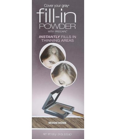Cover Your Gray Fill in Powder - Medium Brown | Instant Root Touch Up - Buy Online on SooperMarket.com