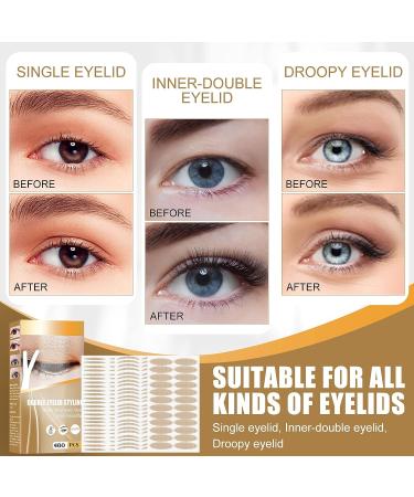 Invisible Waterproof Eyelid Tape for Droopy, Hooded, Single, and Uneven Mono Eyelids - Clear - Buy Online on SooperMarket.com