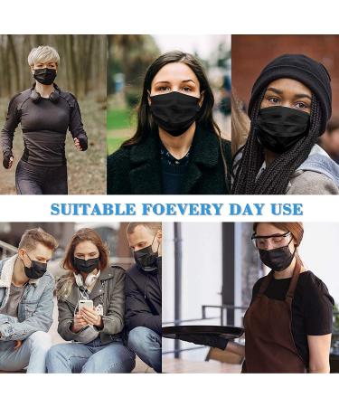 Taimu TM Black Disposable Face Masks for Protection - 50 Pack Safety Masks for Men and Women - Buy Online on SooperMarket.com