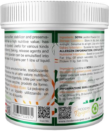 Lecithin Powder 500g - Premium Quality, Vegan, Non-GMO, Gluten Free - Soya Lecithin Powder in Recyclable Container - Buy Online on SooperMarket.com