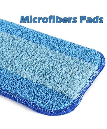 2 Pack Reusable Microfiber Cleaning Pads for Bona Mops - 18 Inch Machine Washable Refills - Buy Online on SooperMarket.com