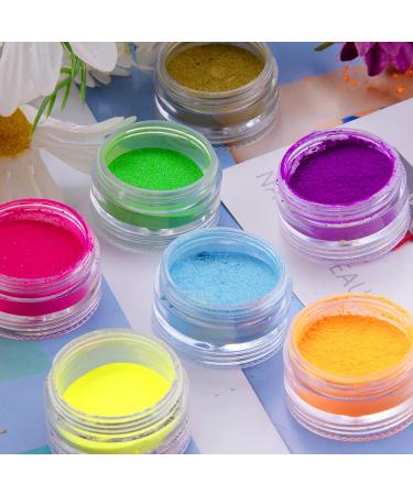 Duufin 36 Colors Pigment Nail Powder - Luminous Iridescent Pearlescent Powder for Nail Art, Body & Crafts - Buy Online on SooperMarket.com