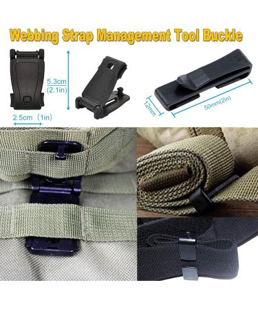 ZUSHALLMY 48-Piece MOLLE Accessories Kit - Upgrade Gear Attachments with Key Clips and D-Rings - Buy Online on SooperMarket.com