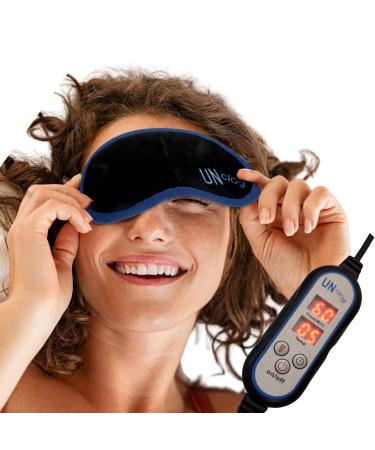 UNclog Heated Eye Mask For Blepharitis-Stye Eye Compress Moist Treatment w/ Rose Quartz-Beauty & Warm Therapy to Unclog glands-Relieve Dry Eye Syndrome-Chalazion-MGD- 1yr Guarantee