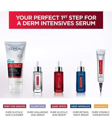 L'Oreal Paris Revitalift Derm Intensives Gel Cleanser - 3.5% Glycolic Acid & Salicylic Acid - 6.7 fl oz - Buy Online on SooperMarket.com