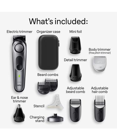 Braun Series 7 7420 All-in-One Style Kit - 11-in-1 Trimmer for Men | Beard & Body Trimmer, Hair Clippers | 40 Length Settings, Waterproof - Buy Online on SooperMarket.com