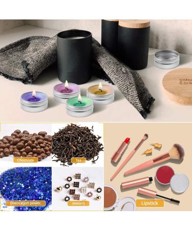 Aluminum Tins - Sopito 24 Pack 15ml Empty Round Tins for Lip Balm Cosmetics Mini Candles & Crafts - Buy Online on SooperMarket.com