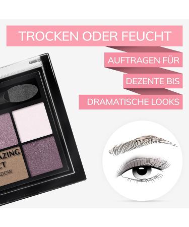 Manhattan Eyemazing Effect Eyeshadow Palette - 4 Shimmering Smokey Eye Colors | Fancy Nudes 60m - 1 Pack for Stunning Makeup Looks - Buy Online on SooperMarket.com