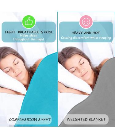 Sentire-Sensory UK Compression Bed Sheet - Double Blue - Autism & Anxiety Aid for Kids - Buy Online on SooperMarket.com