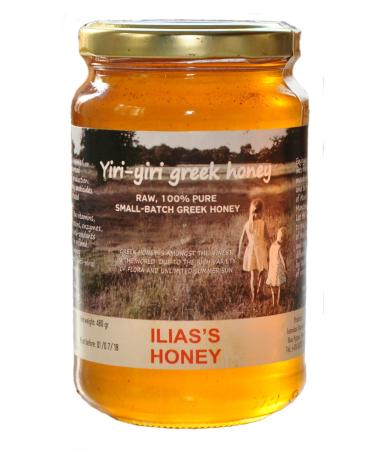 RAW Greek Honey 100% Pure - ILIAS'S Honey 480g (Orange Blossom and Fir)