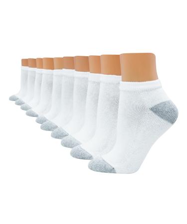 Hanes Women's 10-Pair Value Pack Low Cut Socks 5-9 White