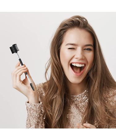 2pcs 3 Head Eyebrow & Eyelash Shaper with Double Head Brush | Includes 3 Different Spoolie Brushes for Makeup Grooming | EC-01 - Buy Online on SooperMarket.com