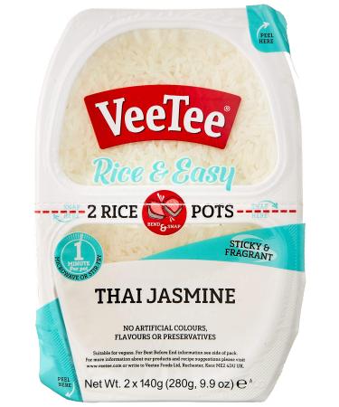 Veetee Thai Jasmine Rice 2 x 140g