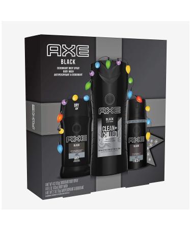AXE Black Holiday Gift Set: Body Spray, Antiperspirant & Deodorant, Body Wash - 3 Count - Buy Online on SooperMarket.com
