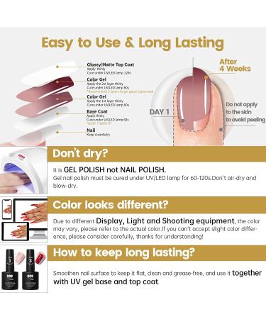 YTD Likomey Color Changing Gel Nail Polish 15ml - Burgundy Red to Nude Pink - Thermal Mood Temperature Change - UV Salon Quality for Autumn/Winter Manicure - Buy Online on SooperMarket.com
