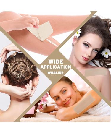 Whaline Natural Muslin Wax Strips - 100 Pre-Cut Cotton Strips for Body & Facial Hair Removal - Large Waxing Strips for Women & Men - Arms, Legs - 2.8 x 7.9 Inch - Buy Online on SooperMarket.com