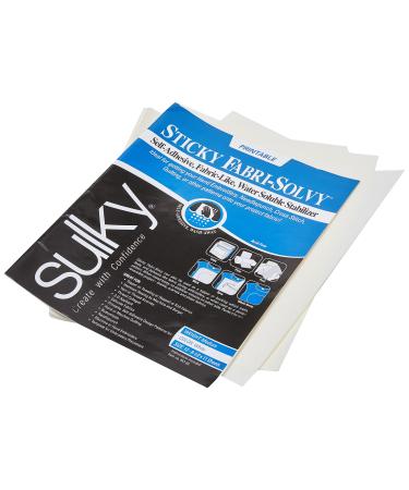 Sulky 8.5x11 stabilizer, 8.5" x 11" 12-Pack, White