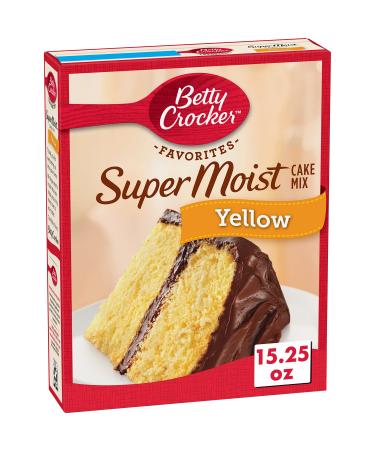 Betty Crocker Super Moist Yellow Cake Mix, 15.25 oz