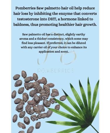 Saw Palmetto Hair Loss Treatment - Essential Oils for Hair Growth Strengthen Roots & Reduce Hair Loss - Buy Online on SooperMarket.com