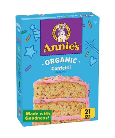 Annie's Confetti Cake Mix, USDA Certified Organic and Non-GMO, 21 oz