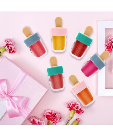 WSERE 20 Pcs Cute Lip Gloss Tubes - 4g Portable Empty Lip Glaze Containers | Reusable & Refillable DIY Cosmetic Samples Bottles | Creative Ice Cream Shape in Pink - Buy Online on SooperMarket.com