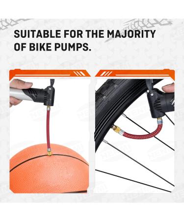 Henmi Bicycle Valve Adapter Set - Universal Fit for All Valves Includes Auto French Air Pump Ball Needle & Compressor Adapters with Sorting Box - Buy Online on SooperMarket.com