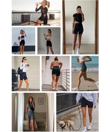 Persit Women's Short Leggings | Opaque Cycling Shorts with Pockets - Black | International Shipping Available - Buy Online on SooperMarket.com