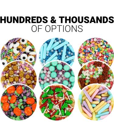 Culpitt Select Sprinkles | Black Sugar Strands Cake Sprinkle Decorations For Cakes Cupcakes Cookies Ice Cream and Desserts | 500g Strands Black - Buy Online on SooperMarket.com