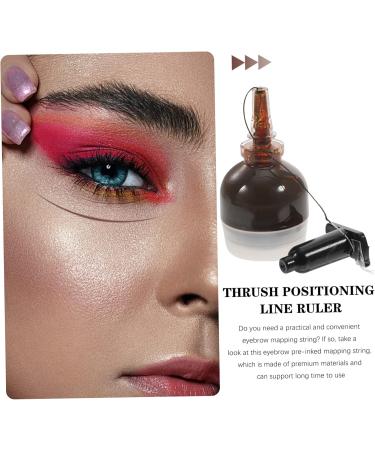 Gogogmee Measurement Tool String Ink Line Box Ink Line Ruler Eyebrow Ruler Eyebrow Line Meters Mee Brow Mapping Bottled Vial 6.5x2.6cm Brown - Buy Online on SooperMarket.com