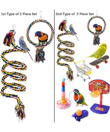Aedcbaide Bird Parrots Toys - Parakeet Parrot Swing Included - Buy Online on SooperMarket.com