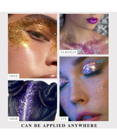 NewBang Pink Body Glitter Stick - Holographic Chunky Face Glitter Gel for Music Festivals and Raves - Sparkling Makeup for Women - Buy Online on SooperMarket.com
