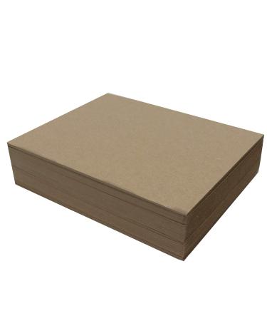 50 Chipboard Sheets 8.5 x 11 inch - 50pt (Point) Heavy Weight Brown Kraft Cardboard for Scrapbooking & Picture Frame Backing (.050 Caliper Thick) Paper Board | MagicWater Supply