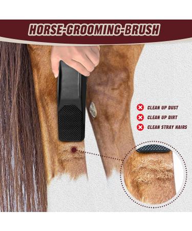 Tuofang 6-in-1 Multifunctional Horse Brush & Massage Comb for Effective Grooming - Black - Buy Online on SooperMarket.com