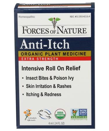 FORCES OF NATURE Organic Anti-Itch Extra Strength Roll On  0.14 FZ
