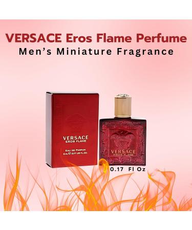 Versace Eros Flame Perfume for Men Mini EDP Splash 0.17 Ounce Rosemary Sandalwood Vanilla Lemon 0.17 Fl Oz (Pack of 1) - Buy Online on SooperMarket.com