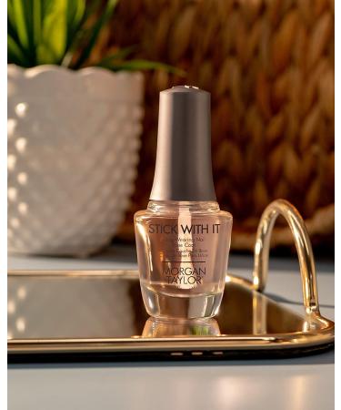 Morgan Taylor Stick With It Long Wear Base Coat - 0.5 oz | Long Lasting Nail Polish Base Coat - Buy Online on SooperMarket.com