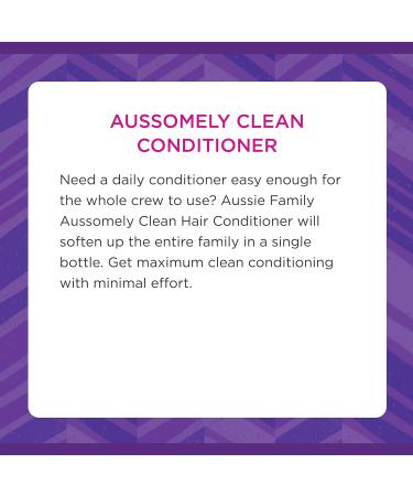 Aussomely Clean Family Conditioner 29.2 fl oz - Best Family Size Conditioner for All Hair Types - International Shipping Available - Buy Online on SooperMarket.com