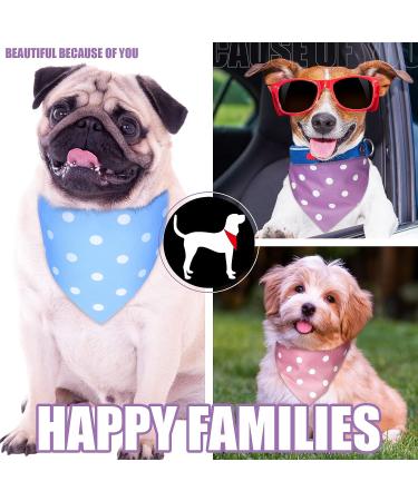 20-Piece Adjustable & Washable Dog Bandanas | Polka Dot Triangle Scarf for Small to Medium Pets - Buy Online on SooperMarket.com
