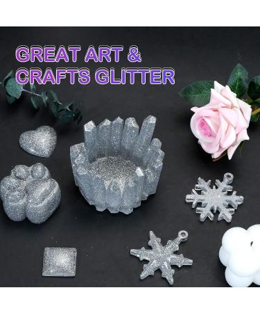 HTVRONT Silver Fine Glitter - 50g/1.76oz Extra Fine Glitter for Crafts, Resin, Nails, Tumblers, Ornaments & More - Portable Shaker Jar - Buy Online on SooperMarket.com