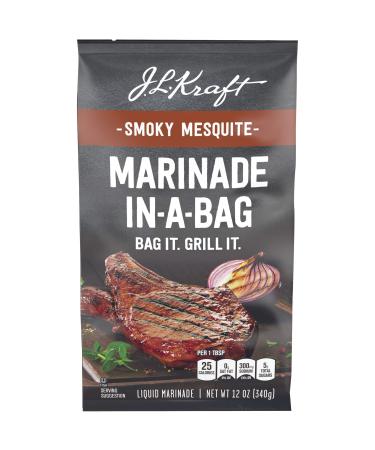 J.L. Kraft Marinade-In-A-Bag Smoky Mesquite Liquid Marinade (10 ct Pack, 12 oz Bags)