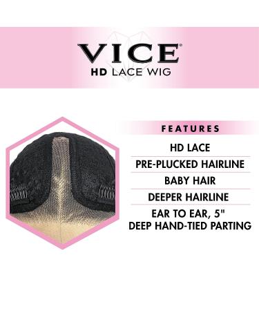 Sensationnel Vice Lace Front Wig - HD Transparent Lace - Pre-Plucked Hairline - Vice Unit 12 - HBRED/1 - Buy Online on SooperMarket.com