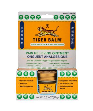 Tiger Balm Pain Relieving Ointment White 18g Relief for Sore Muscles Tiger Balm Ointment