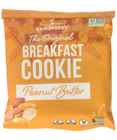 Erin Baker's The Original Breakfast Cookie Peanut Butter 12 Cookies 3 oz (85 g) Each