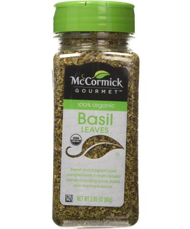 McCormick Gourmet, 100% Organic Basil, 2.85 Ounce
