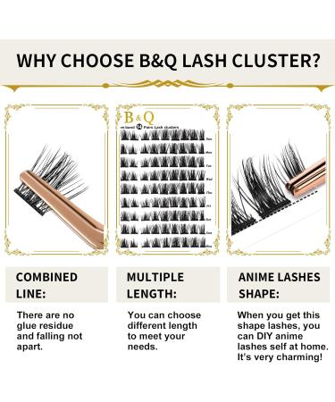 72 Cluster Lashes D Curl | Natural DIY D-MIX B22 Soft Fluffy Eyelash Extensions - Buy Online on SooperMarket.com
