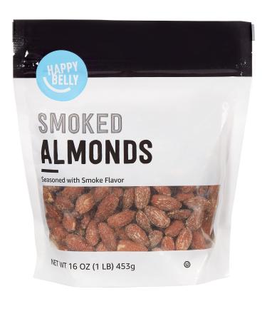 Amazon Brand - Happy Belly Smoked Almonds, 16 Ounce Smoked Almonds 16 Ounce (Pack of 1)