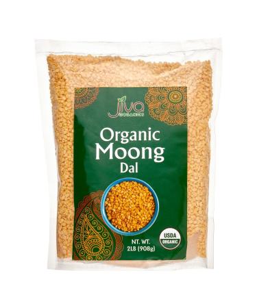Jiva Organics Organic Moong Dal Yellow 2 lbs (908 g)