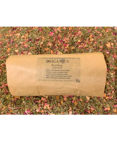 ORIGANICS Rewilding Herbal Blend (1.25oz/35.4g) Loose-Leaf Mints & Roses Sifted Cut Dried & Ground
