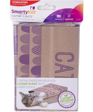 SmartyKat Hideout Tunnels & Playmat Toys for Cats & Kittens - Set of 2 Catnip Caves for Fun & Engaging Play - Buy Online on SooperMarket.com