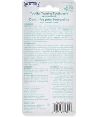 Nuby Citroganix Toddler Toothpaste with Toothbrush - Red/Blue - Buy Online on SooperMarket.com